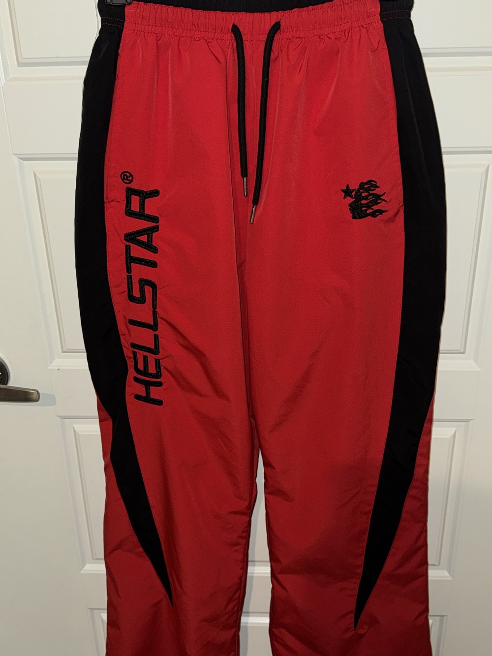 Hellstar Men’s Red & Black Athletic Track Joggers